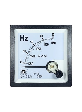 CP72频率转速两用表380v 55hz 45-65hz 1350-1650rpm 1950rpmbe72