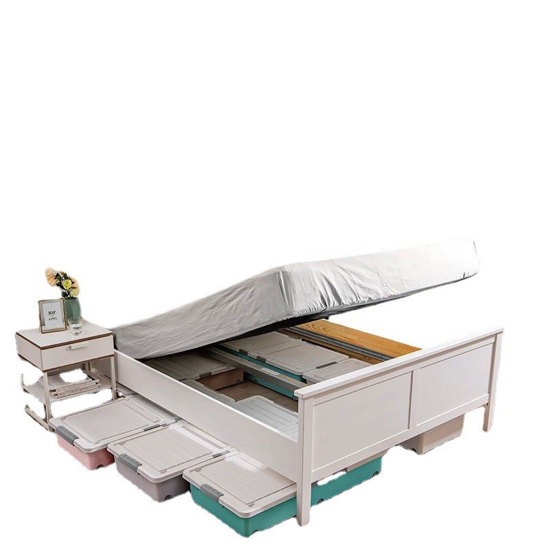 床底收纳箱扁平大容量储物箱宿舍好物床下整理塑料箱带轮家赵之吴