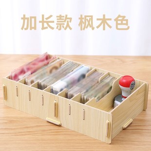 12Y零钱收纳盒放钱收纸币的装现金钱匣子分格钱盒收银盒子格子收