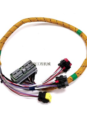 卡特挖掘机E320GC 323GC新款C4.4电喷发动机电源线束电脑板插头线