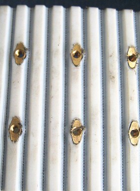 ATN10菱形螺母打孔同步带加挡板挡块 接驳无缝环形带特殊加工定制