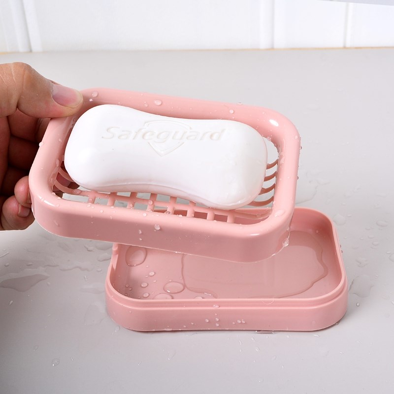 网格双层沥水加厚肥皂盒一只