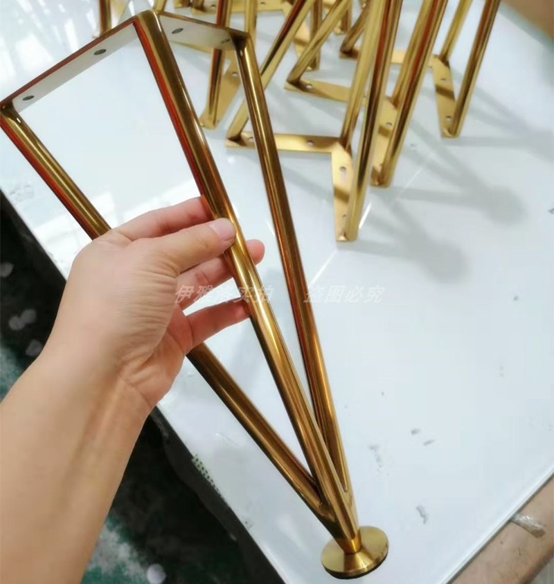 不锈钢浴室柜脚可调节金属地脚支撑腿轻奢卫浴柜脚五金脚金色黑色