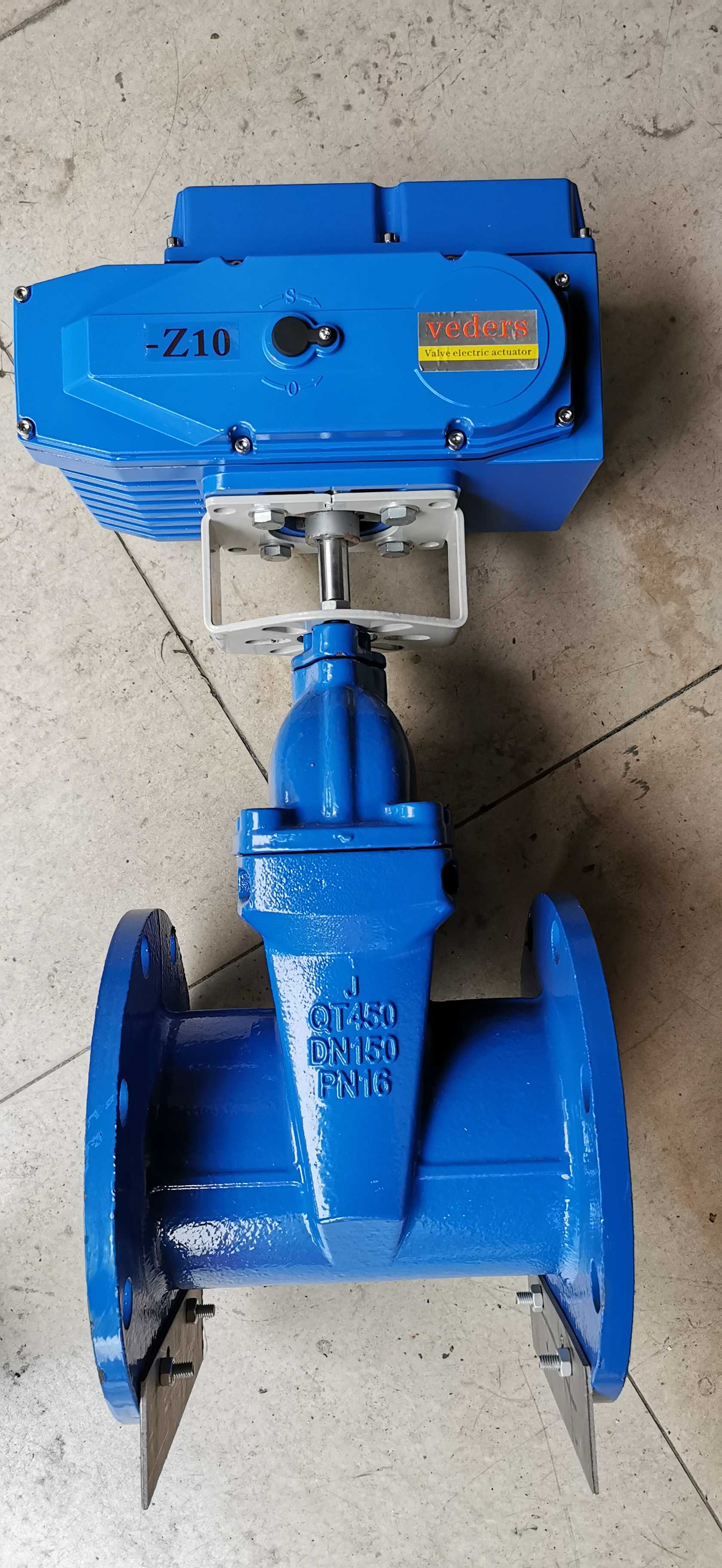 电动法兰闸阀 精小型电动软密封截流阀 弹性座封水用阀门Z945X-16