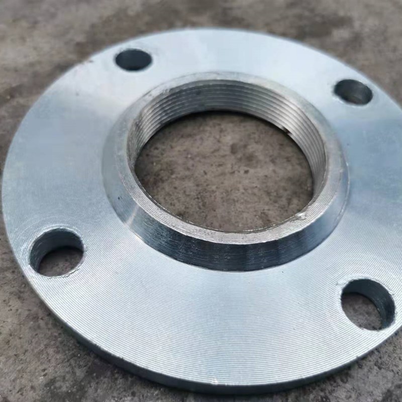镀锌丝扣法兰 水泵链接内螺纹法兰盘 镀锌水管法兰DN25 40 50 80