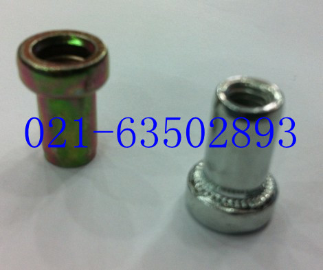 电梯铆螺母  加厚铆螺母  加重铆螺母(镀彩 镀锌)M6  100只1包