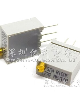 67WR100KLF 进口美国BI精密多圈可调电阻 67W R100K 电位器 3296W