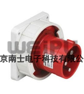 WEIPU 威浦 TYP573 4芯 3P+E 暗装直式器具输入插座 63A IP67