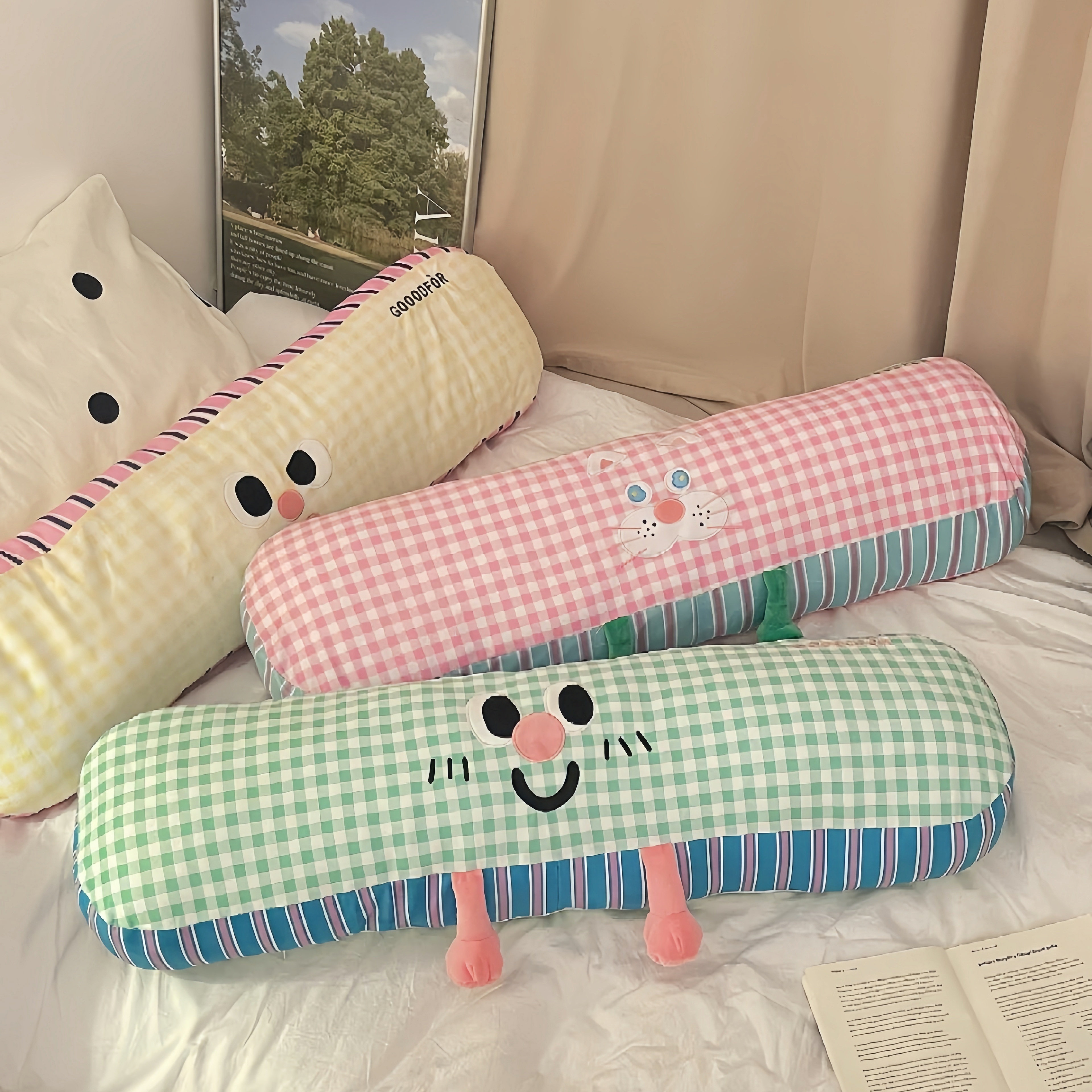卡通长条抱枕女生睡觉专用靠枕孕妇侧睡夹腿神器卧室宿舍侧睡抱枕