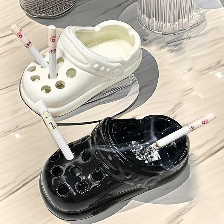 创意烟灰缸网红高端大气轻奢洞洞拖鞋个性潮流搞怪家用客厅摆件,节庆用品/礼品,时尚烟灰缸,淘宝优惠券,粉丝福利购,淘宝优惠卷