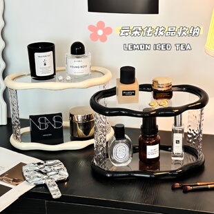 ins云朵亚克力置物架高级感置物收纳架化妆品香水香薰展示架 置物