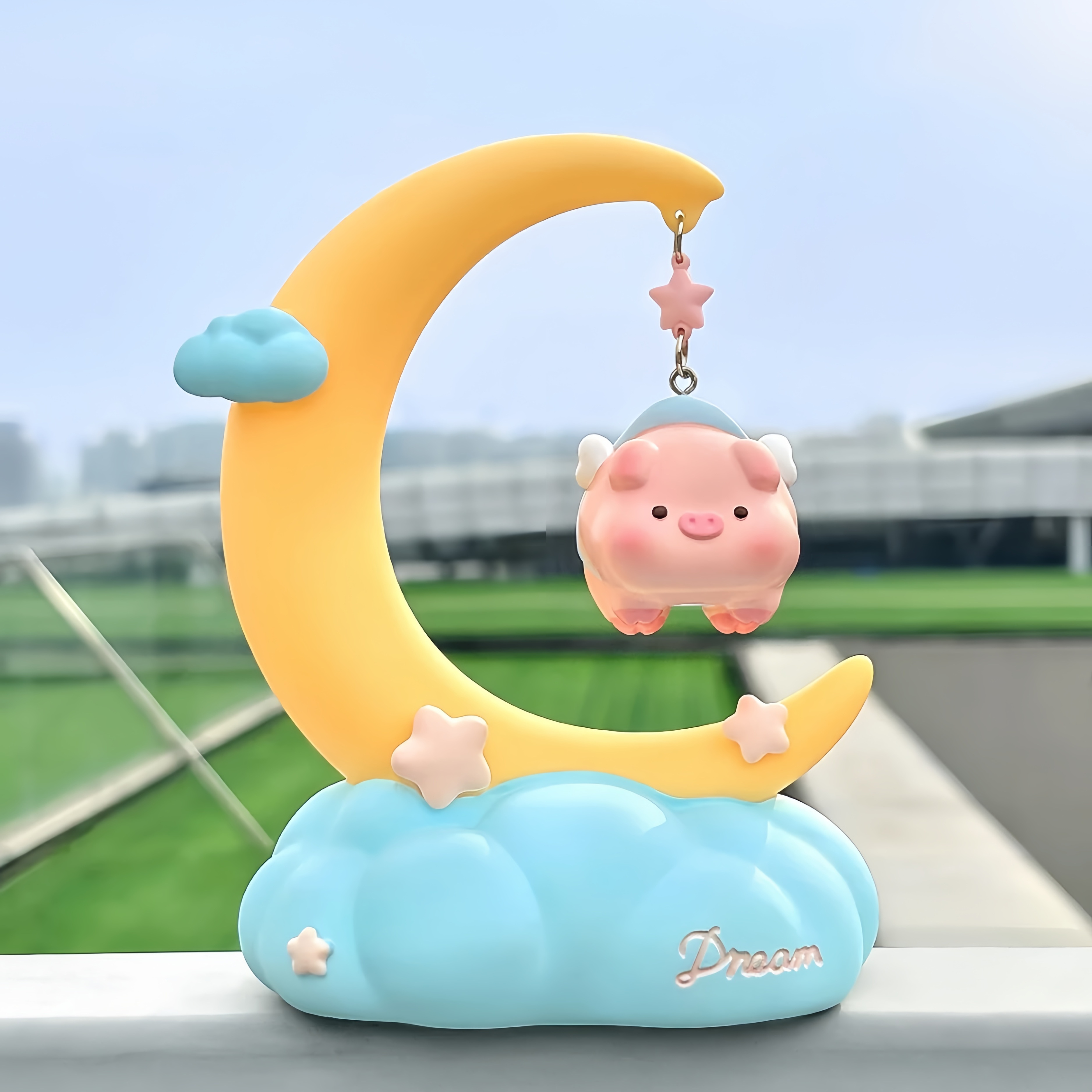 创意月亮童话飞天小猪星星灯