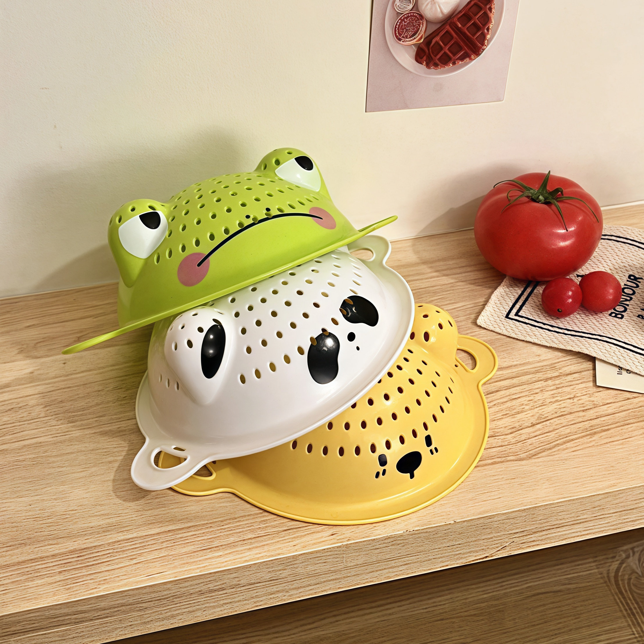 多功能卡通洗水果沥水篮双层洗菜盆神器水果盘厨房家用洗菜收纳篮,餐饮具,洗菜盆/沥水篮/漏水筛,淘宝优惠券,粉丝福利购,淘宝优惠卷