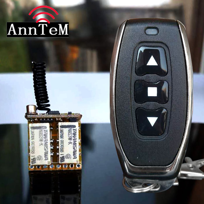 3.7V5V9V12v两路微型无线开关2路遥控开关干触点遥控开关门禁按钮