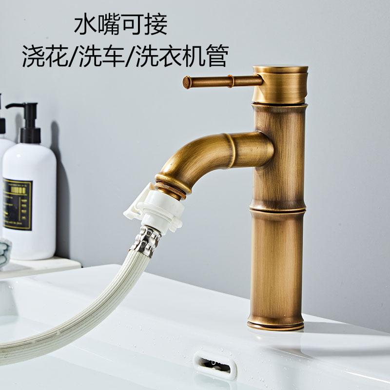 户外水头冻室庭院花园全铜洗防手盆大理石台盆复龙古洗衣池WQQ外