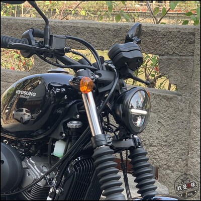 轻骑大韩GV300s改装直上LED超亮日行灯前大灯前照灯车头灯远近光