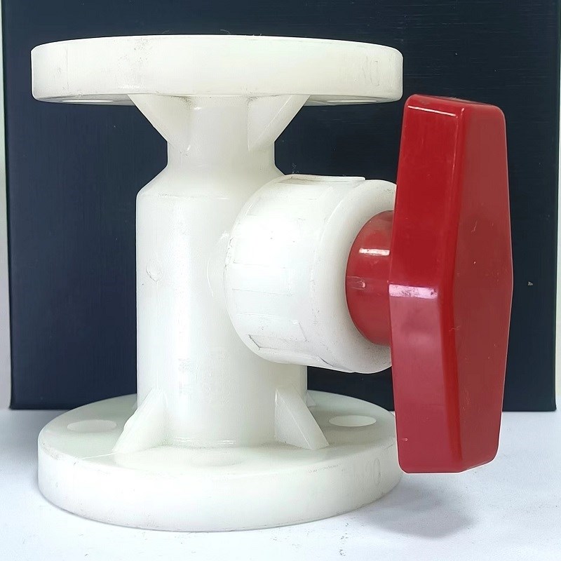 【优质】DN20/25/32/40/50/65/80 PP塑料法兰式球阀聚丙烯壁耐腐