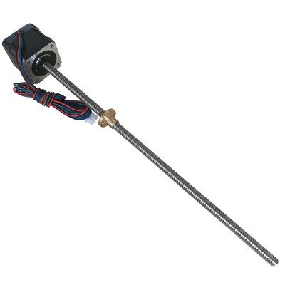 Nema17 Linear stepping motor 42mm 丝杆长300 导程2 42丝杆电机