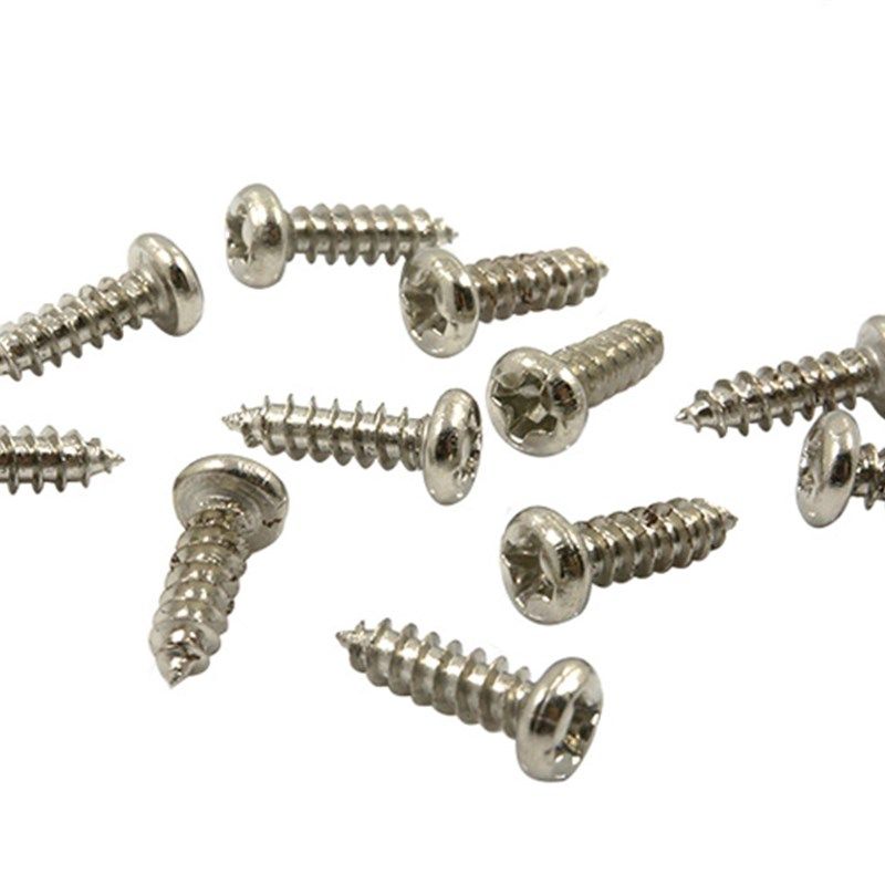 精密十字圆头盘头自攻螺丝钉M3 M3.5 M4*5X6X8X10X1620镀镍1000颗