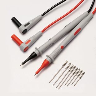 万用电表笔可拆卸细尖表笔线数字指针不锈钢防冻软矽胶万能表笔配