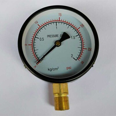 压力计 测压力的仪表 pressure gauge 0~2kg/cm2 0~28psi 100MM