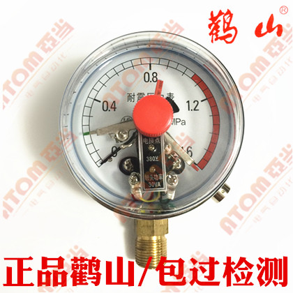 杭州鹳山/YNXC100/YNXC-100磁助式耐震抗震电接点压力表/银电触点