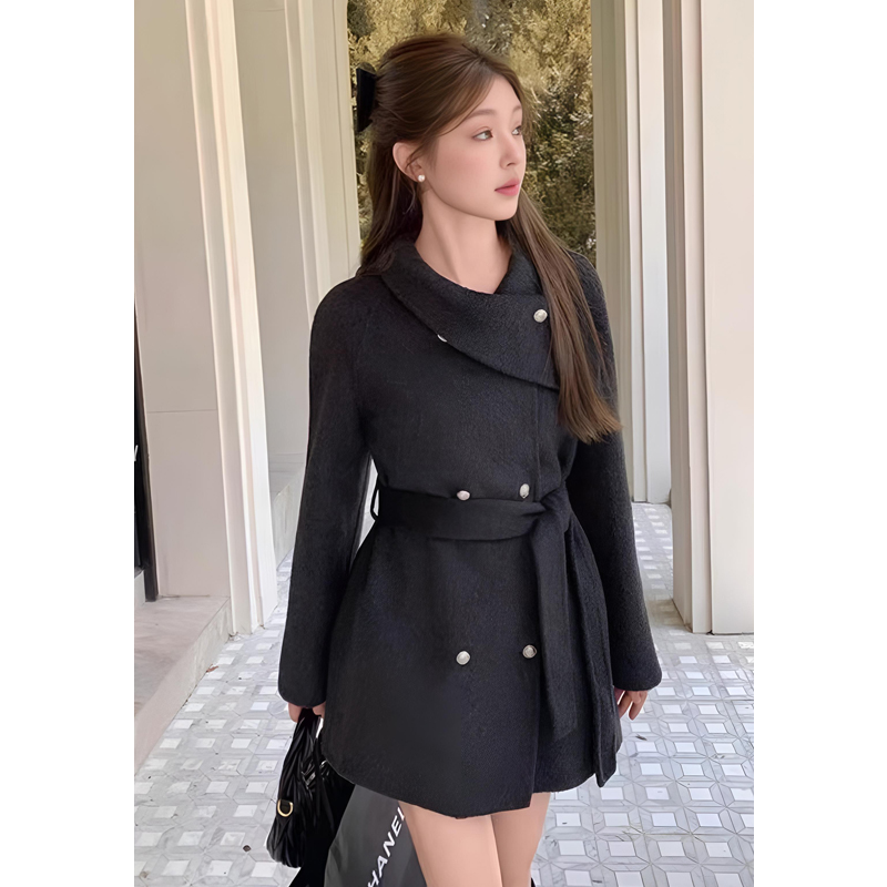 ASY/秋冬御姐2025新款收腰【小个子】高级感明媛风呢子大衣