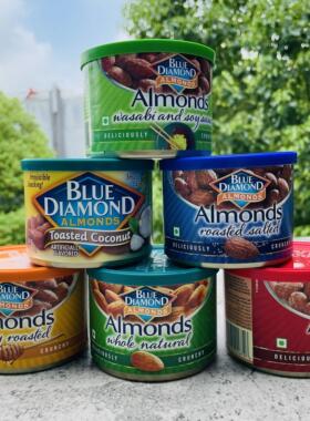blue diamond almonds美国蓝钻石扁桃仁150g零食小吃