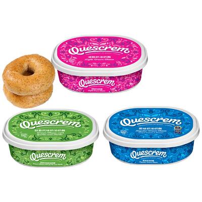 西班牙牧森奶油奶酪200g涂抹即食奶酪蒜香脂涂抹面包蓝纹芝士