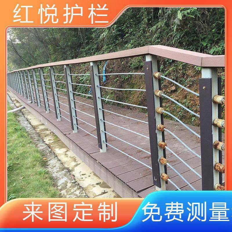 304不锈钢钢丝绳索护栏河道景区缆索绳索护栏厂家现货