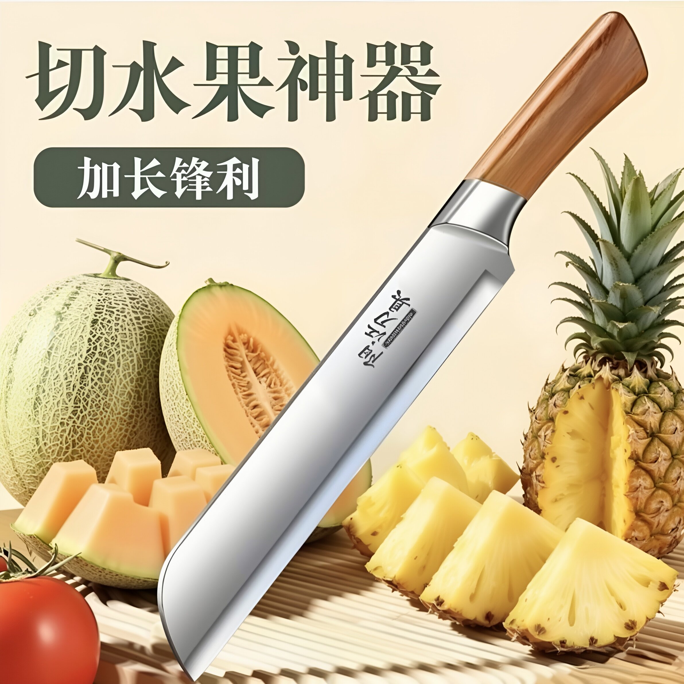 商用西瓜水果刀家用大号切瓜果专用加长不锈钢哈密瓜高档锋利刀具