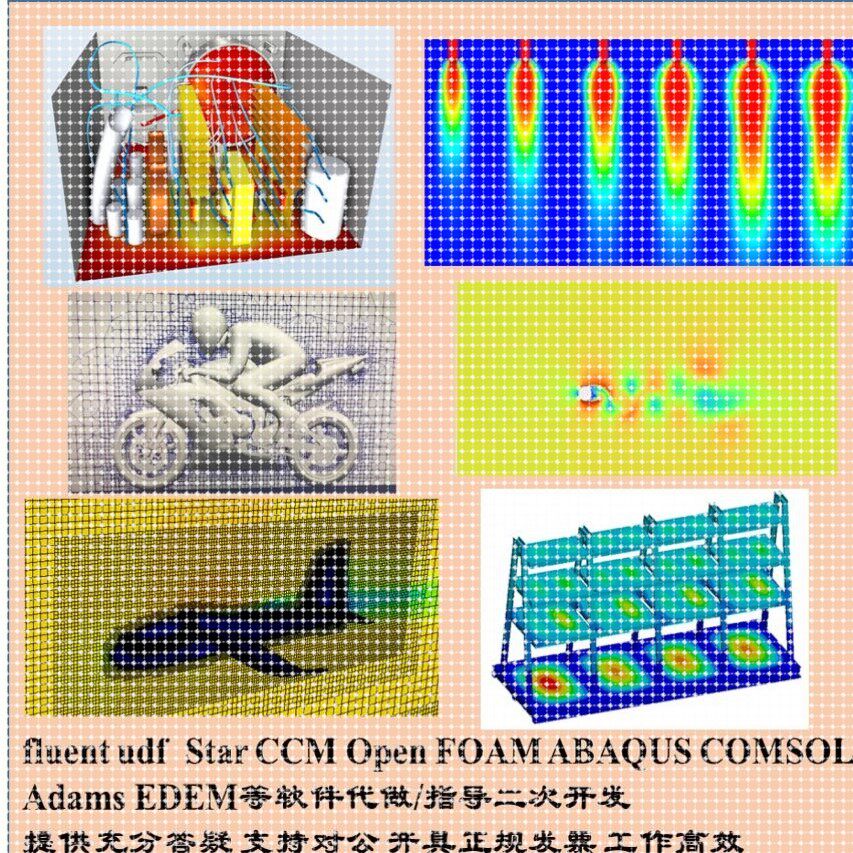 fluent udf 代写指导,StarCCM Open FOAM ABAQUS COMSOL等代做 - 实物图