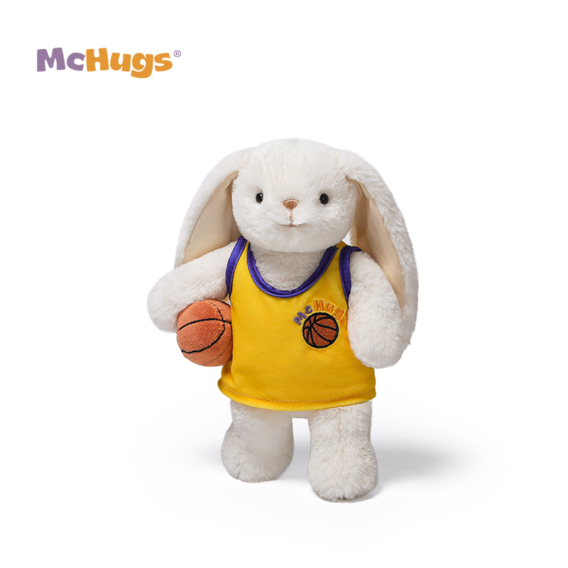 McHugs篮球来瑞特兔玩偶毛绒玩具娃娃睡觉抱枕高级公仔礼物送女友