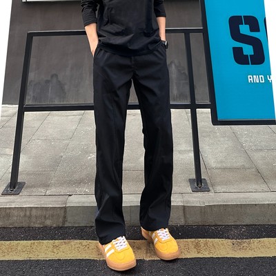 复古微喇牛仔裤男秋冬新款