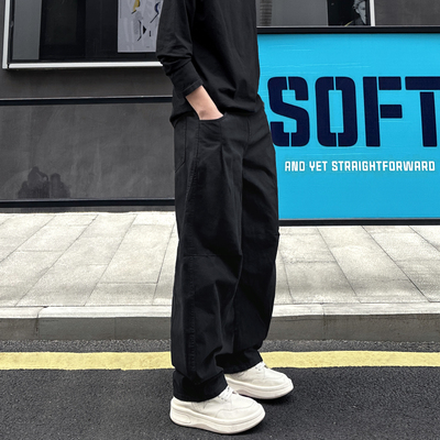 QUALCOMM秋冬百搭保暖宽松阔腿裤