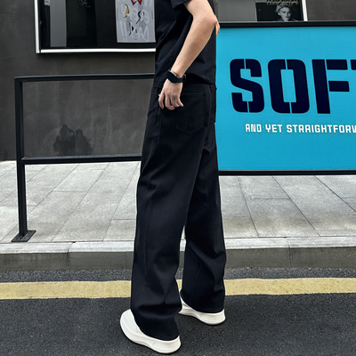 QUALCOMM百搭美拉德净版牛仔裤