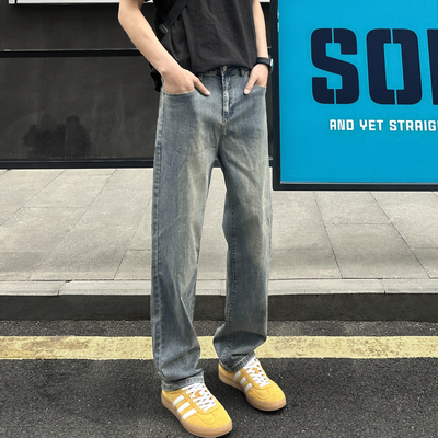 春夏季百搭直筒牛仔裤