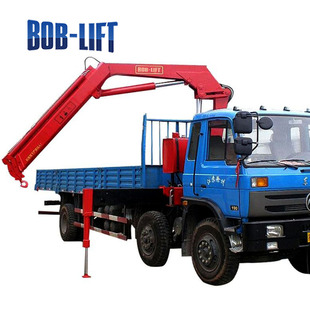 5吨卡车吊工厂自产truck mounted crane 折臂5吨随车吊车载吊机