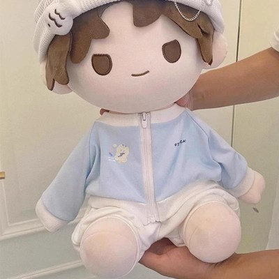 白菜价娃衣40cm坐姿棉花娃娃衣服休闲可爱一番赏玩偶公仔卫衣套装