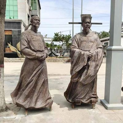 玻璃钢仿铜人物雕塑定制户外铸铜八路军抗战英雄雕像红色文化制作