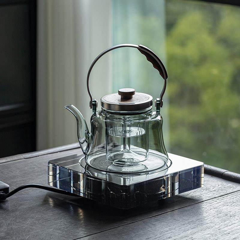 耐热玻璃电陶炉煮茶器围炉茶壶家用水晶电热煮茶炉花茶烧水壶泡茶