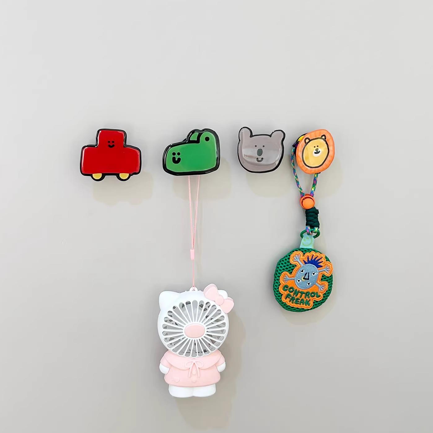 可爱创意挂钩免打孔强力黏胶墙壁承重无痕洗手间厨房挂毛巾擦手巾