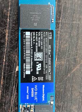 西数WD Blue SN550 1TB NVMe固态硬盘。实议价