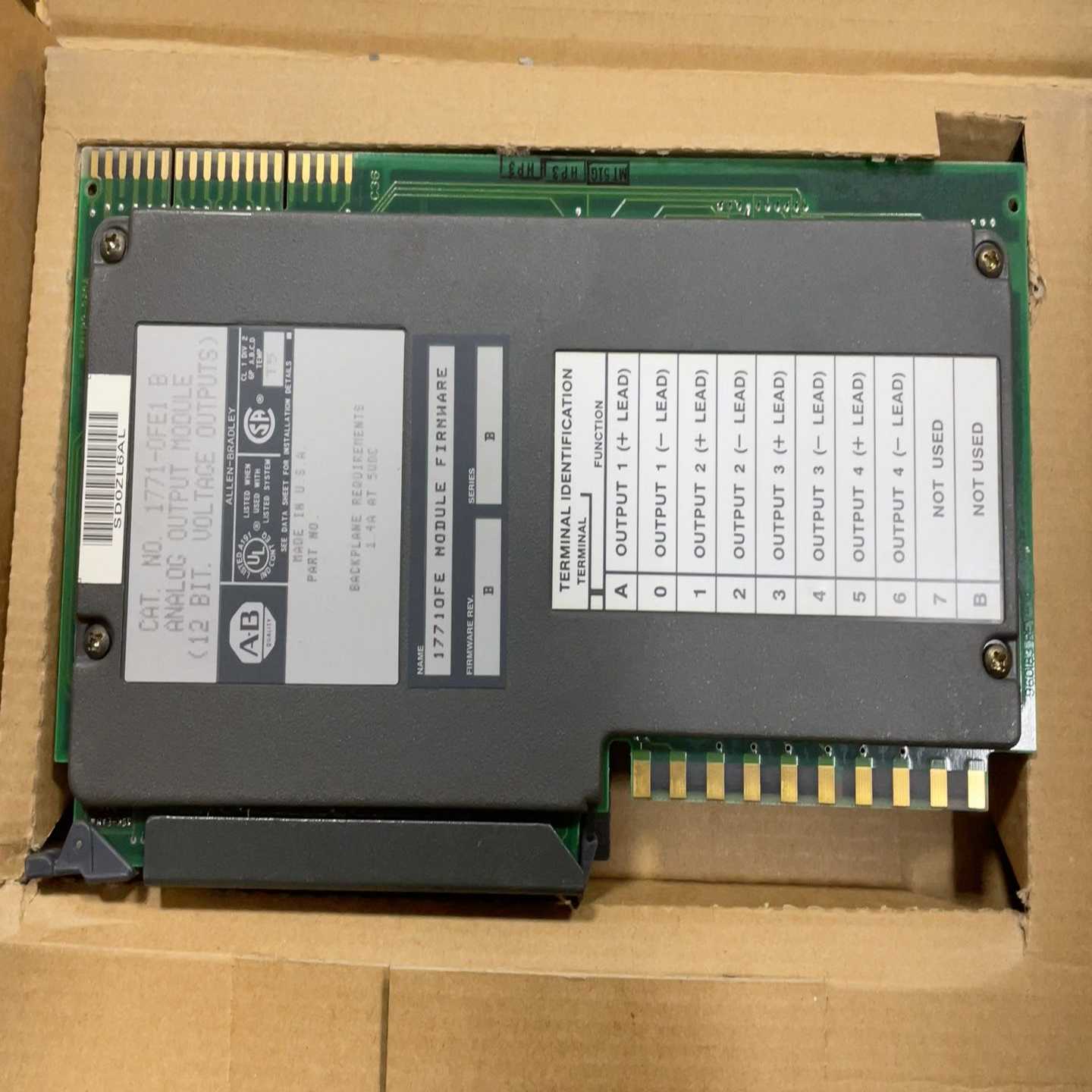 （议价）AB模块1771-OFE1，需要的联系，端子丢了，便