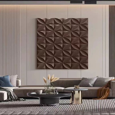 PU水泥砖构3D几何构件砖立体轻质文化石背景墙外墙砖构建砖隔断