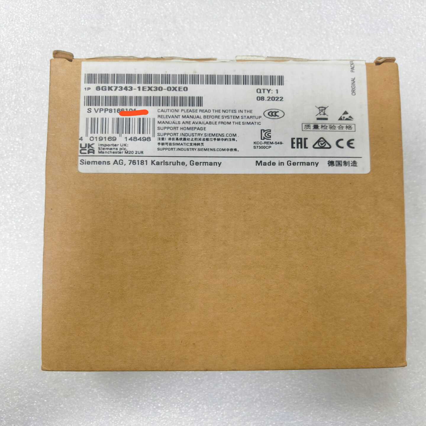 6GK7343-1EX30-0XE0西门子SIMATIC