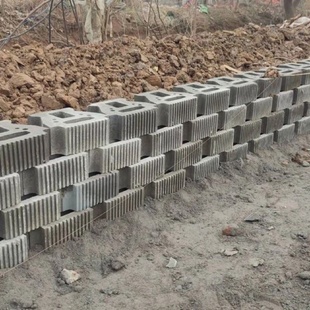 自嵌式挡土块挡土石透水挡土墙植草挡土墙干垒挡土墙砖