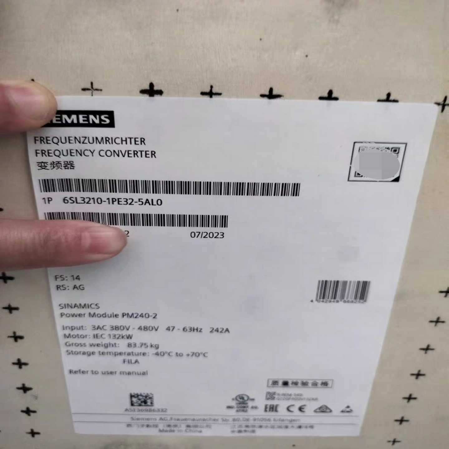 6SL3210-1PE32-5AL0询价