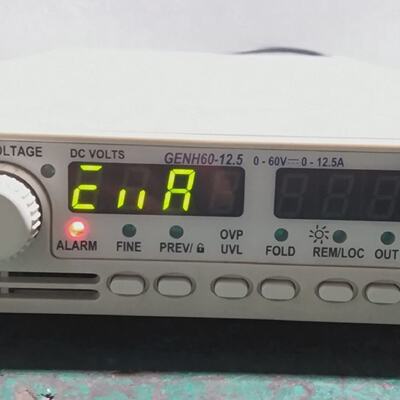 Used TDKLambda  GENH6012.5  POWER SUPPLY GENH6012.51651 Bad