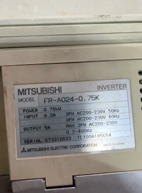 三菱变频器FRA0240.75K拆机下来-议价